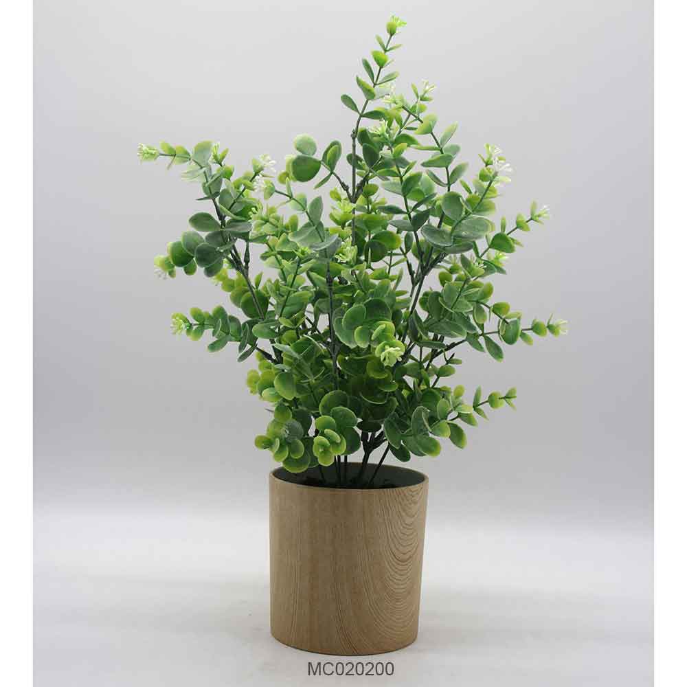 PE Artificial Leaves with Pot