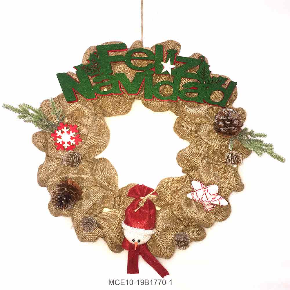 Linen Wreath & garland F Se