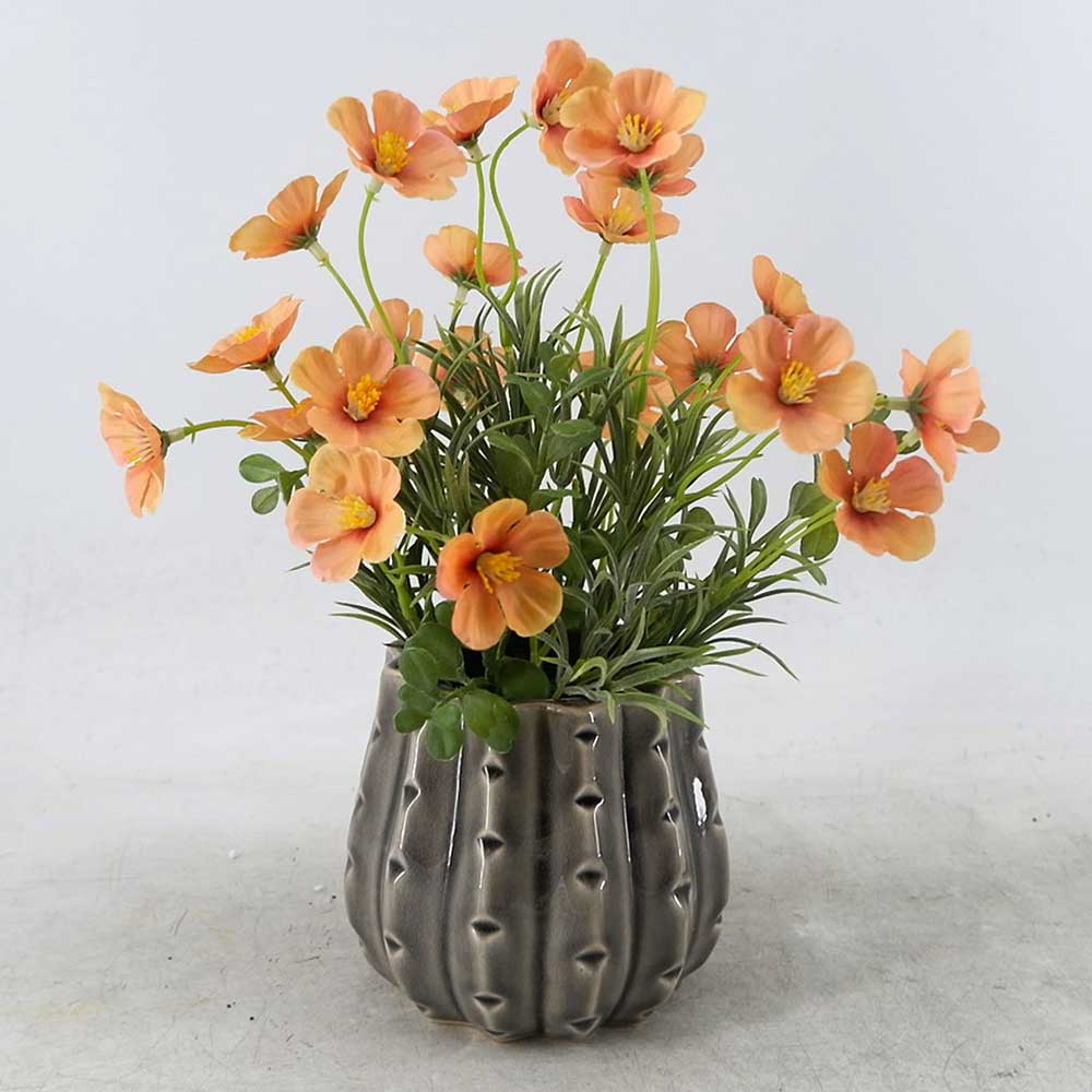 MC22-12874P 11.5＂H Orange flower